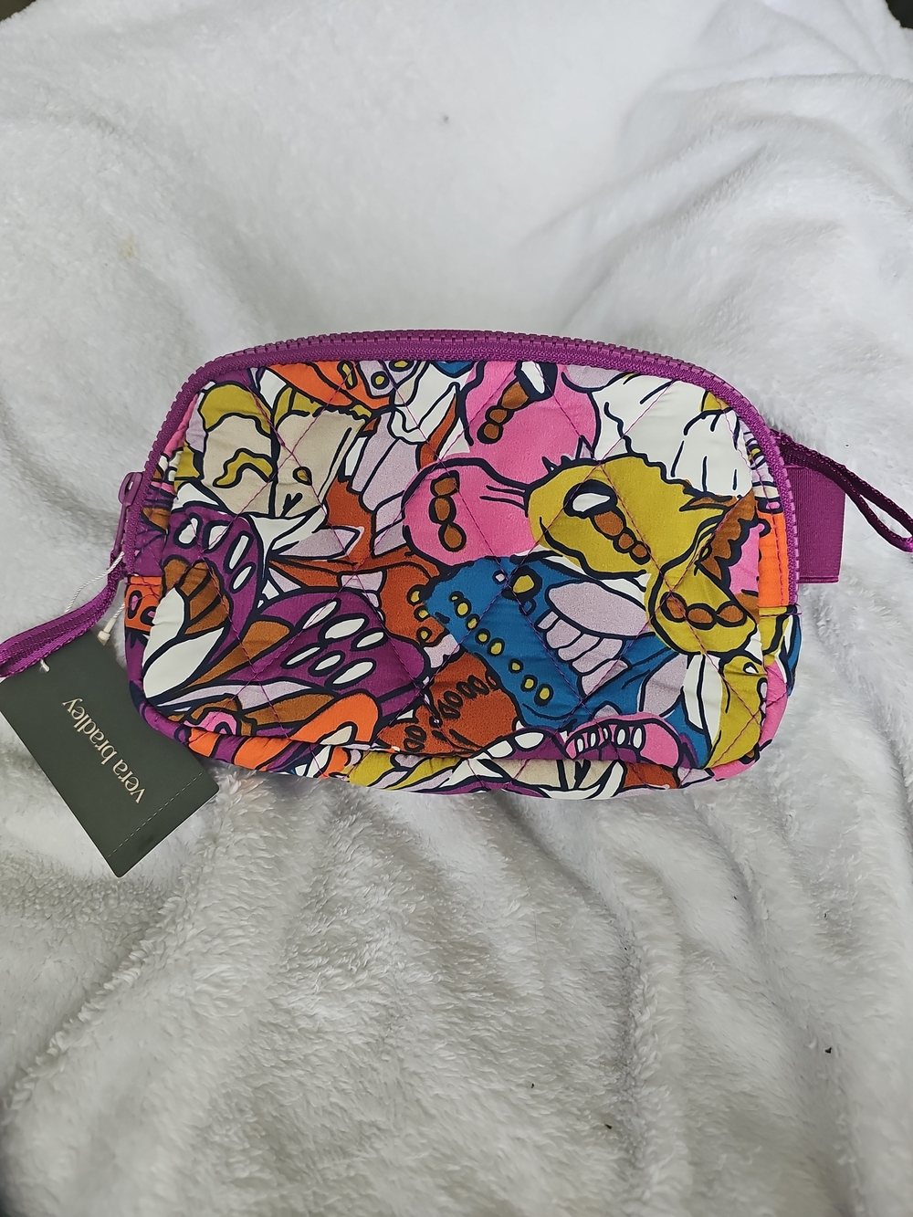 NWT Vera Bradley Woodward Belt Bag Flutter Butterfly Floral